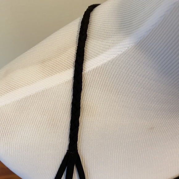 Foreign Exchange Chiffon Braided Top, Size Small - Picture 5 of 6